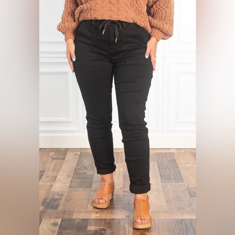 Judy Blue Charcoal Button-Fly Pants - Picture 3 of 15